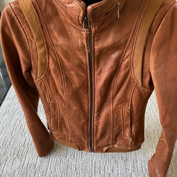 Mackage Cognac Leather Jacket | S - Picture 7 of 16